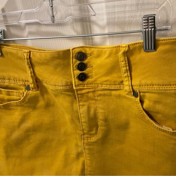 Yellow Denim Skirt - Picture 3 of 9